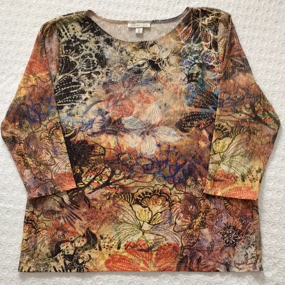 Coldwater Creek Tops - COLDWATER CREEK LIGHT CRINKLE STRETCH BLOUSE